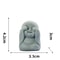 Serene Zen Little Monk Set 4Piece HandFinished Stone Sculptures For Meditation Spaces Modern Desks 9