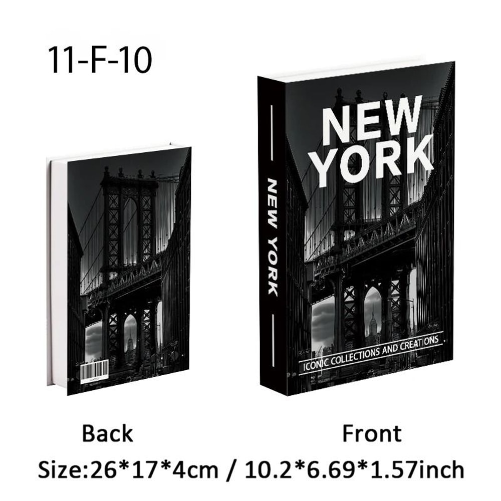 Modern Designer Fake Book Storage Box HighDefinition Paris Fashion Decorative Books For Coffee Tab 13