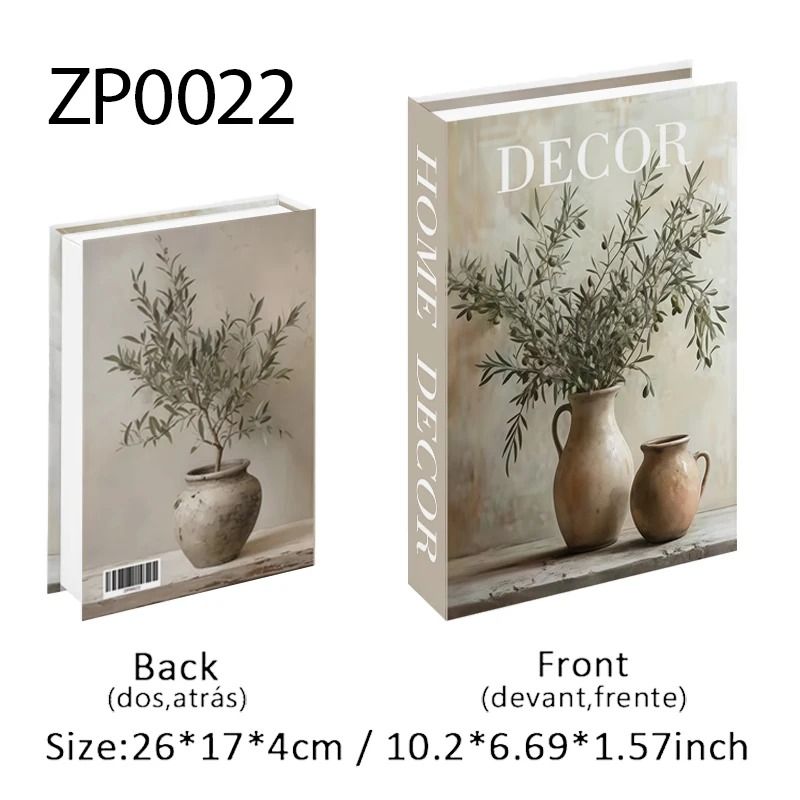 Modern Designer Fake Book Storage Box HighDefinition Paris Fashion Decorative Books For Coffee Tab 14