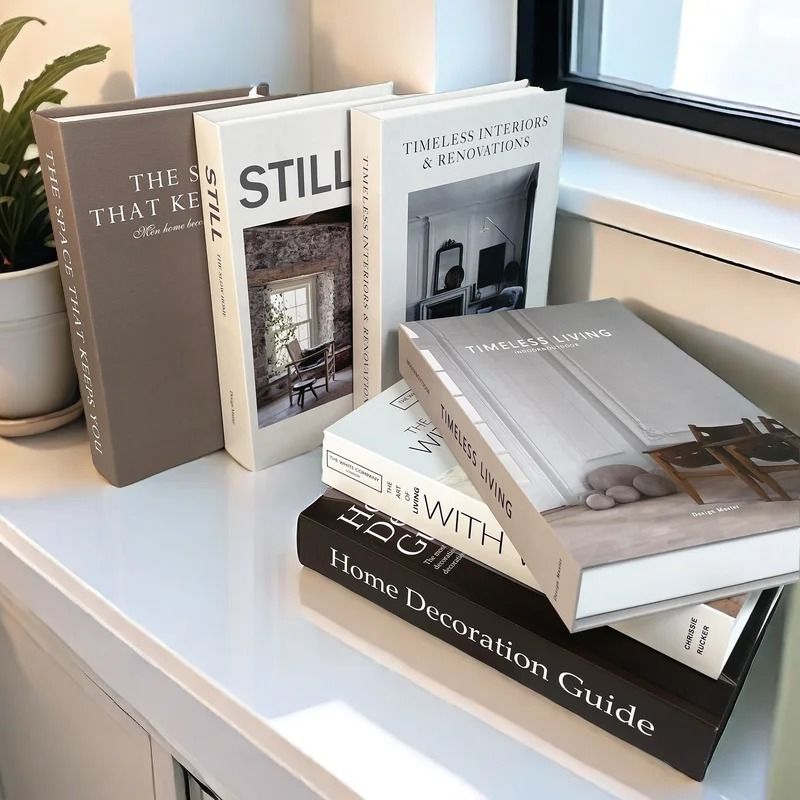 Modern Designer Fake Book Storage Box HighDefinition Paris Fashion Decorative Books For Coffee Tab 2