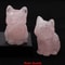 HandCarved Natural Stone Cat Statue Healing Crystal Amethyst Mixed Mineral Figurine For Chakra Me 20