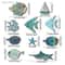 10Piece Wooden Fish Wall Decor HighDefinition Nautical Coastal Art For Bathroom Beach Sanctuary D 5