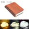 3D Folding Wooden LED Book Light RGB ColorChanging Creative Night Light For Modern Bedrooms Desks 8