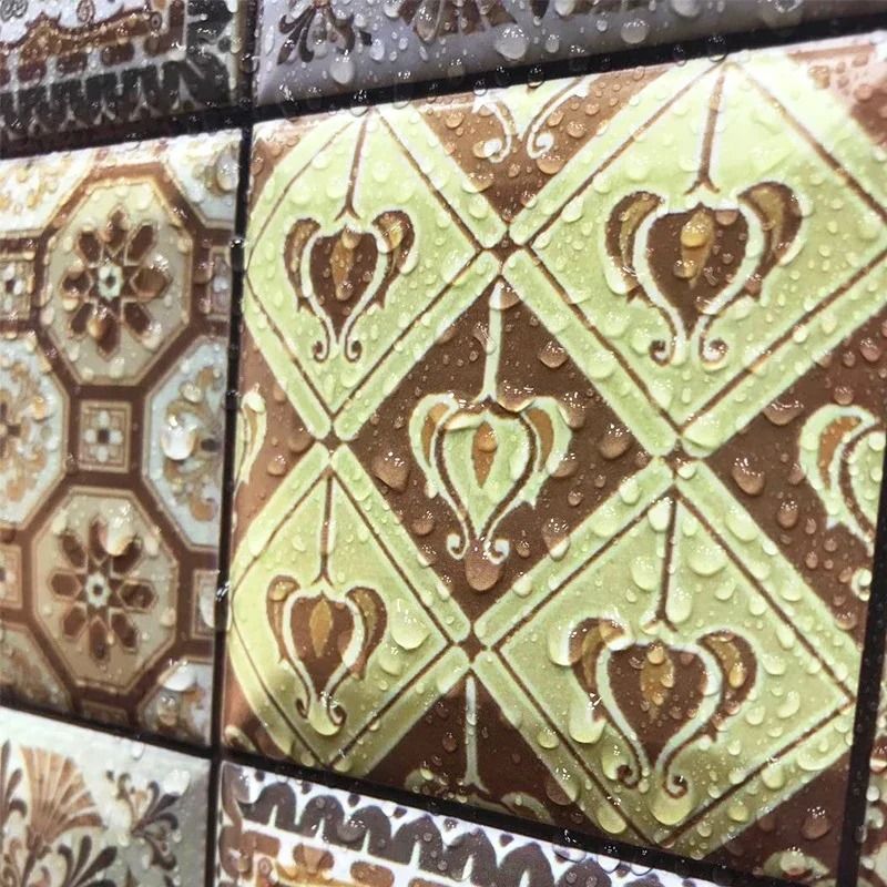 15Piece Waterproof PVC Brick Wall Stickers HighDefinition Modern Faux Brick Wallpaper For Living R 5