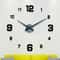 3D Luminous DIY Frameless Wall Clock Modern Silent Digital Clock Wall Stickers For Home Office De 0