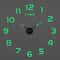 3D Luminous DIY Frameless Wall Clock Modern Silent Digital Clock Wall Stickers For Home Office De 15