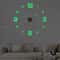 3D Luminous DIY Frameless Wall Clock Modern Silent Digital Clock Wall Stickers For Home Office De 2