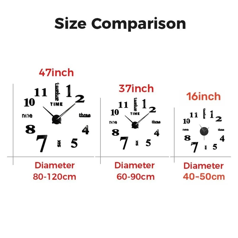 3D Luminous DIY Frameless Wall Clock Modern Silent Digital Clock Wall Stickers For Home Office De 5
