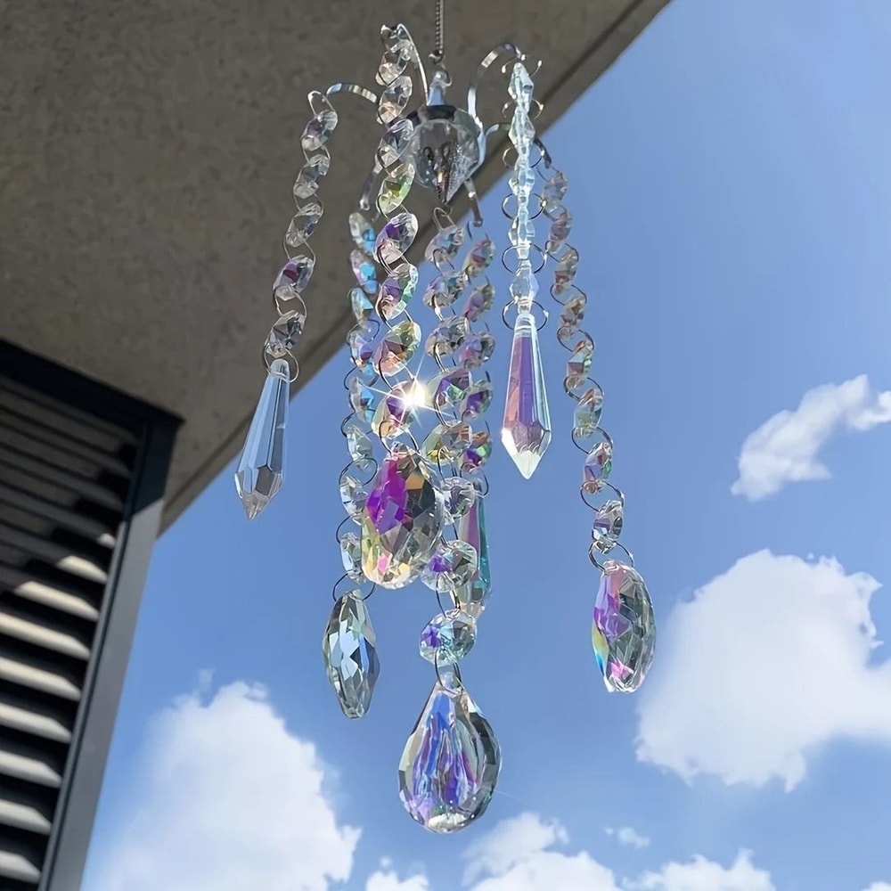Chandelier Crystal Suncatcher Modern Prism Rainbow Maker For Window Hanging Garden Sanctuary Deco 1