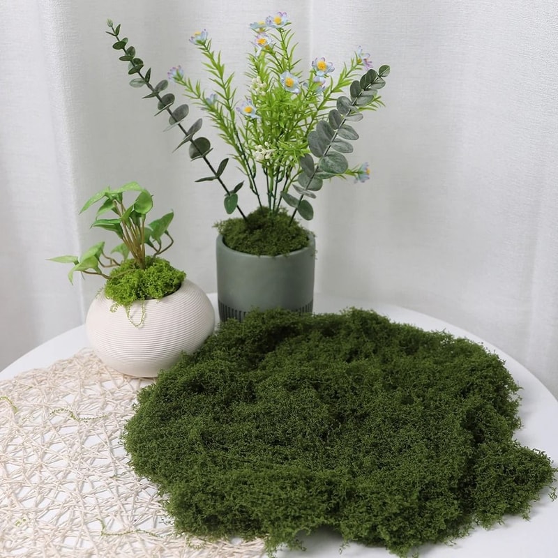 DIY Artificial Green Moss HighDefinition Faux Preserved Moss For Modern Terrariums Garden Landsca 9