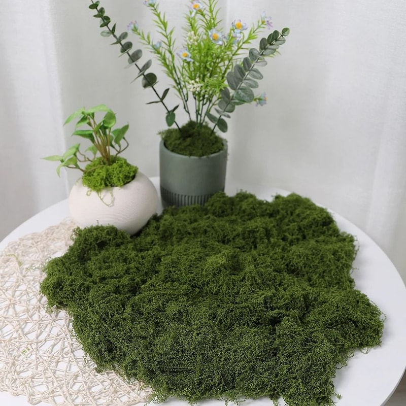 DIY Artificial Green Moss HighDefinition Faux Preserved Moss For Modern Terrariums Garden Landsca 11