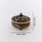 Antique Brass Pocket Hollow Incense Burner Dragon Phoenix Ancient Chinese Tea Table Decor 3