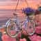 Enchanting Lavender Bicycle Suncatcher Modern Floral Light Collector For Home Garden Sanctuaries 1