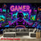 Cyberpunk Neon GAMER Fluorescent Wall Tapestry 6