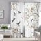 Elegant Meadow Floral Songbird Blackout Curtains 2