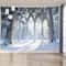 Enchanted Gothic Window Lush Garden Tapestry 9