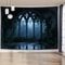 Enchanted Gothic Window Lush Garden Tapestry 14