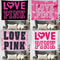 Chic LOVE PINK Aesthetic Wall Tapestry 2