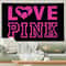 Chic LOVE PINK Aesthetic Wall Tapestry 4