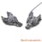 Natural HandCarved Wolf Head Crystal Pendant 11