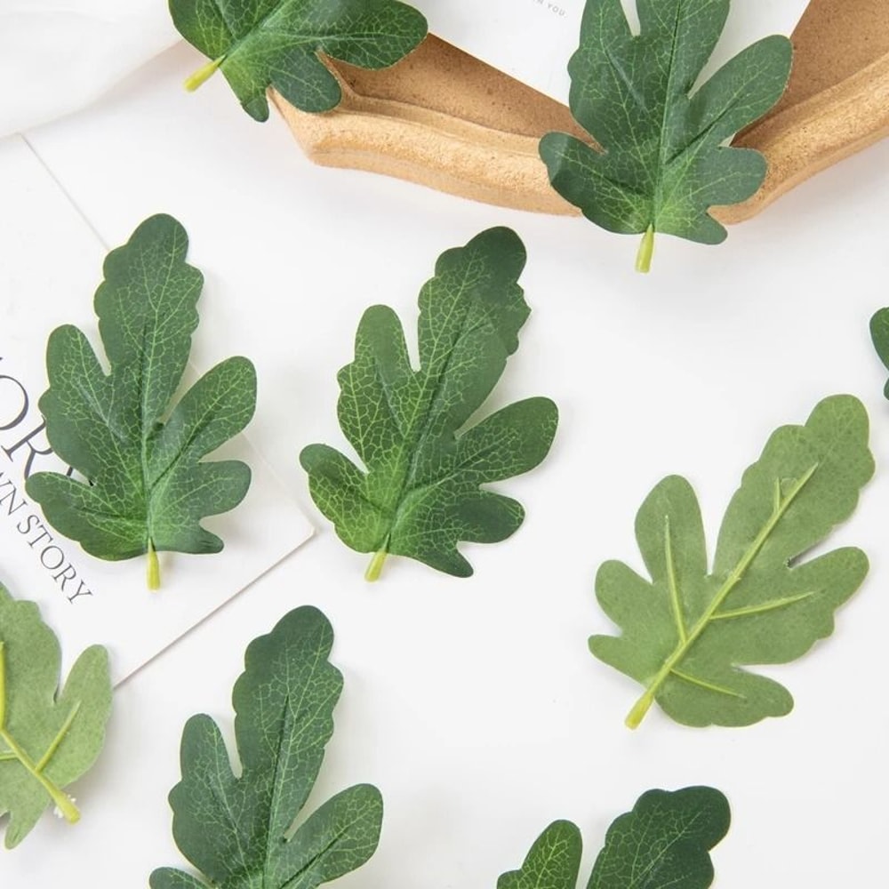 Premium Artificial Watermelon Leaf Accents 50Piece 3
