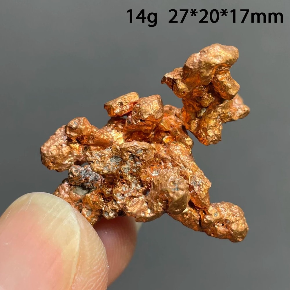 Natural Native Copper Cluster Quartz Mineral Specimen 14