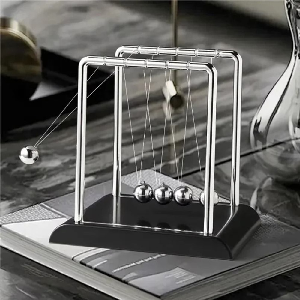 Classic Newtons Cradle Physical Balance Pendulum 0