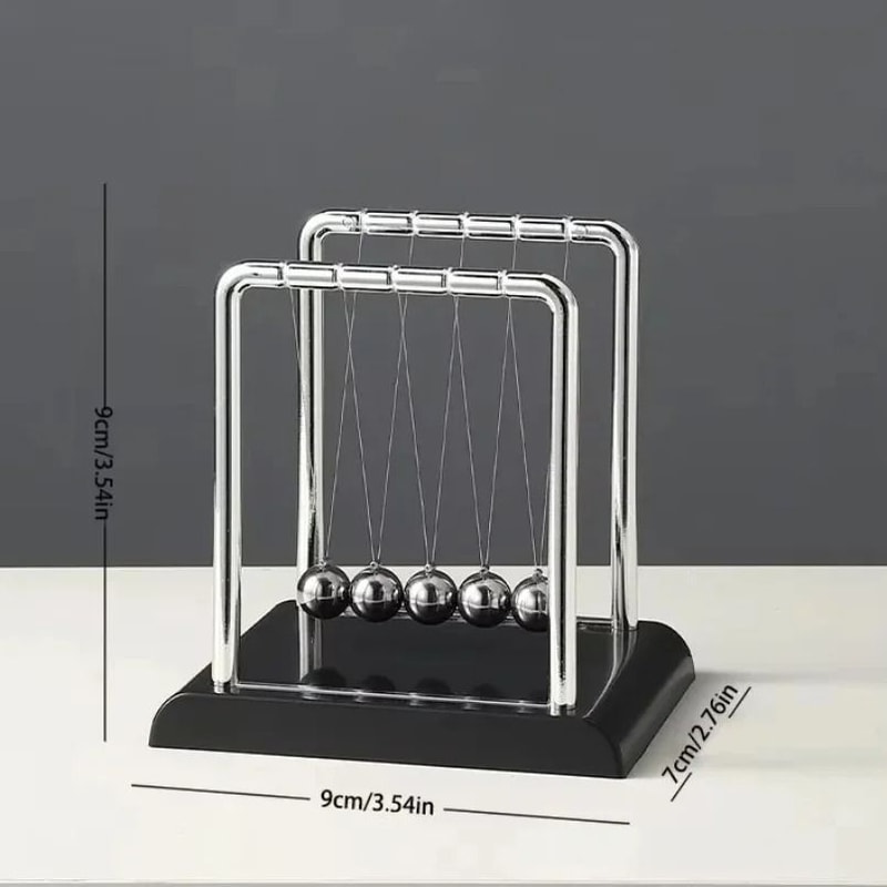Classic Newtons Cradle Physical Balance Pendulum 6