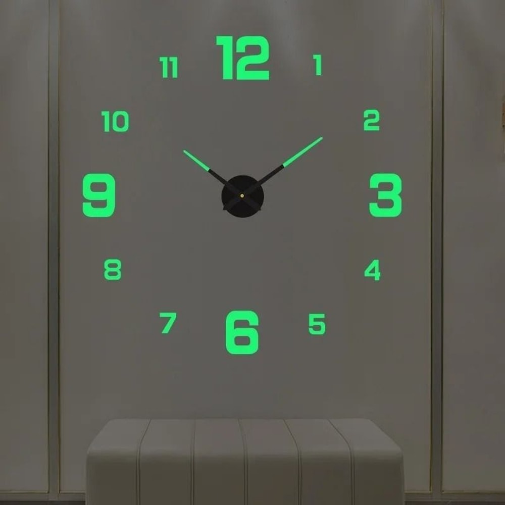 3D Luminous Minimalist DIY Wall Clock 10