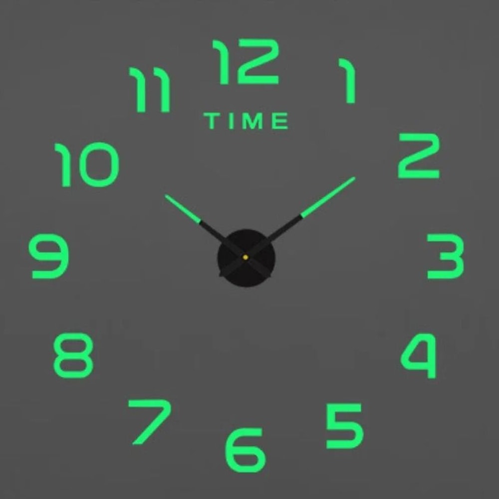 3D Luminous Minimalist DIY Wall Clock 14