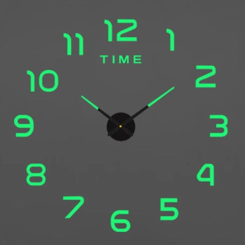 3D Luminous Minimalist DIY Wall Clock 14