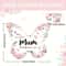 Beautiful ButterflyShaped Acrylic Plaque For Mum 1