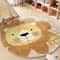 Cartoon Cute Lion Round Plush Rug 1