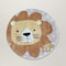 Cartoon Cute Lion Round Plush Rug 2