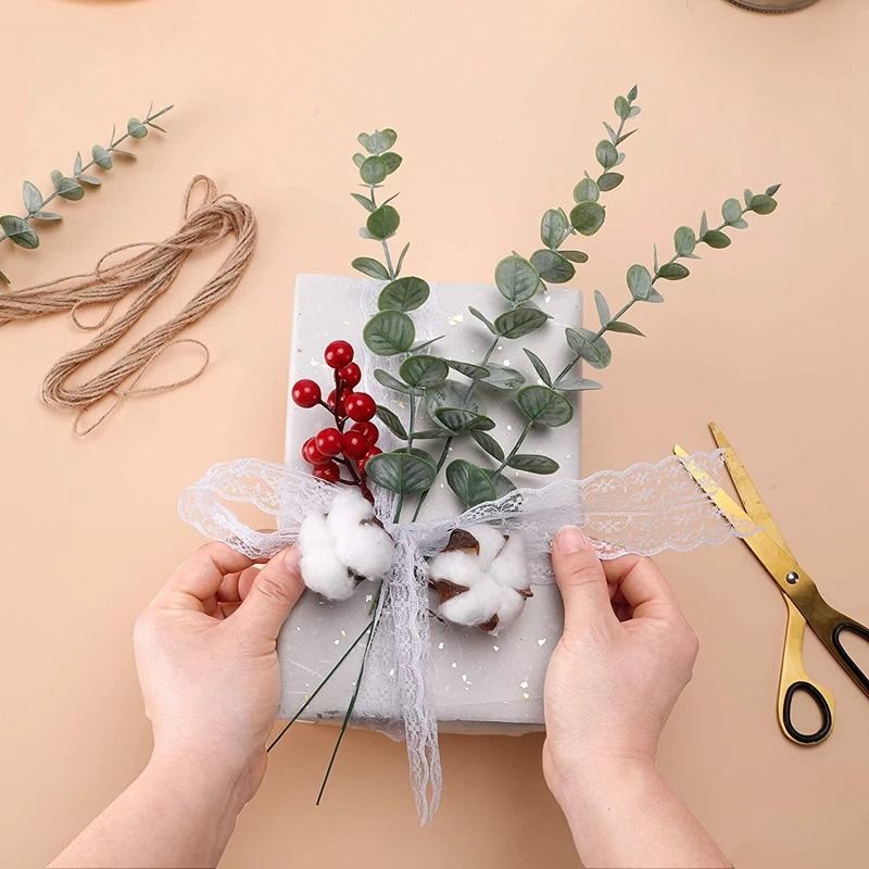 100Piece Bulk Artificial Eucalyptus Leaf Set 2