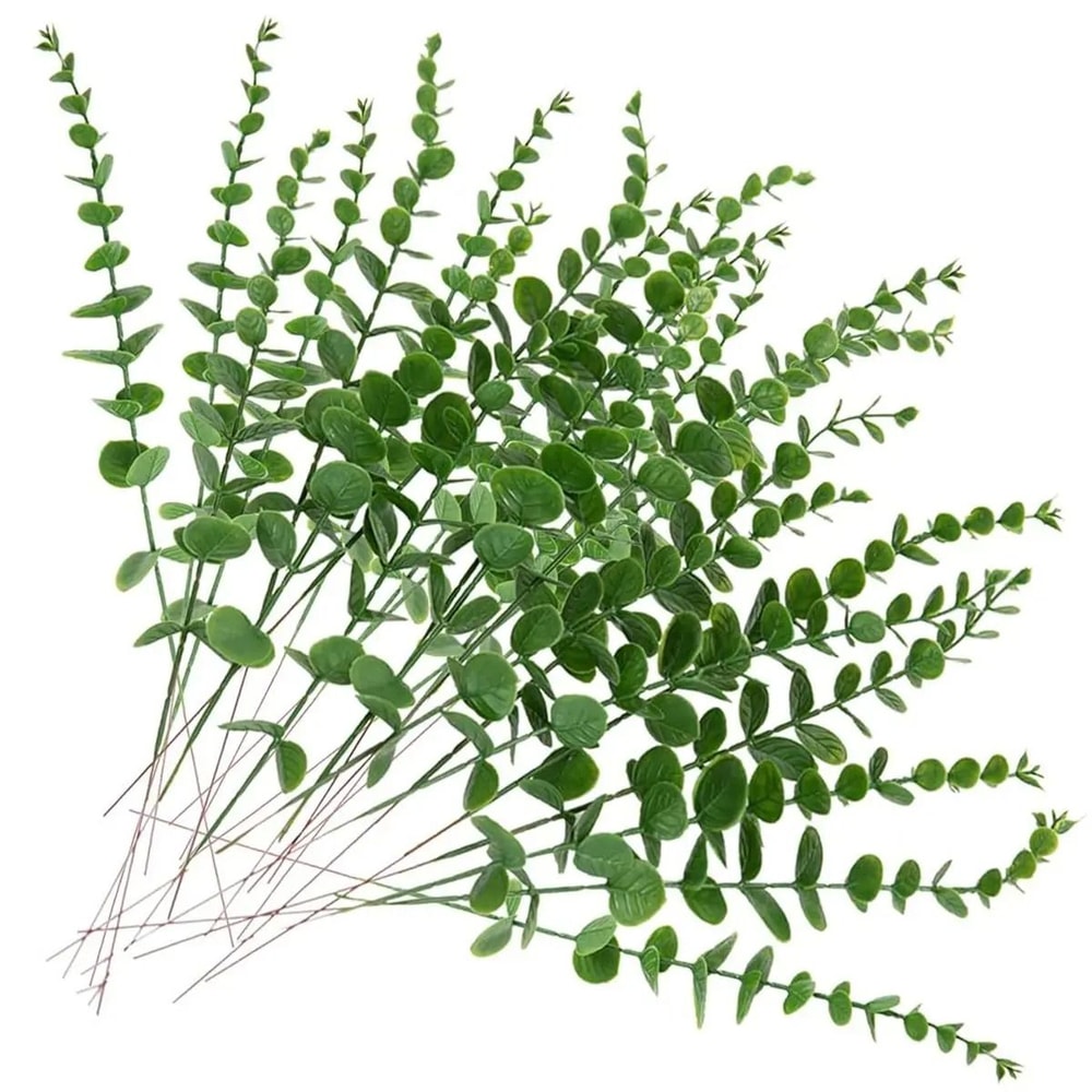 100Piece Bulk Artificial Eucalyptus Leaf Set 7