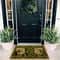 Green Welcome Floral Botanical Doormat 1