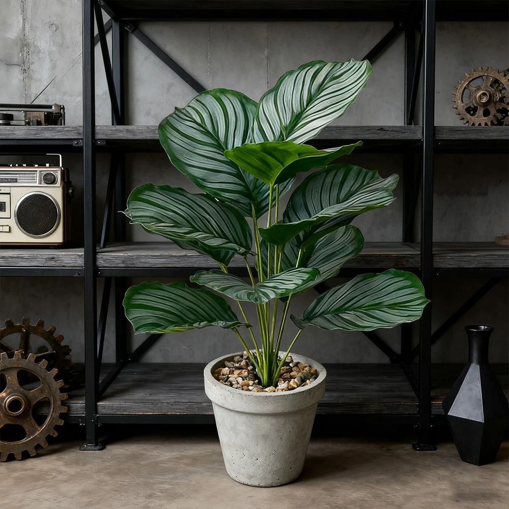 Lush Artificial Tropical Palm Monstera Bouquet 1