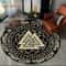 Viking Yggdrasil Valknut Round Area Rug 16