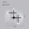 Nordic Minimalist CrossShaped LED Wall Lamp 11