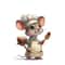 Creative Cute Chef Mouse SelfAdhesive Wall Sticker 6