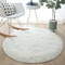 UltraSoft Fluffy Round Plush Rug 9