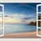 3D Ocean View Window To Paradise Wall Sticker 12