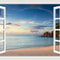 3D Ocean View Window To Paradise Wall Sticker 12