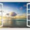 3D Ocean View Window To Paradise Wall Sticker 13