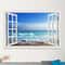 3D Ocean View Window To Paradise Wall Sticker 2