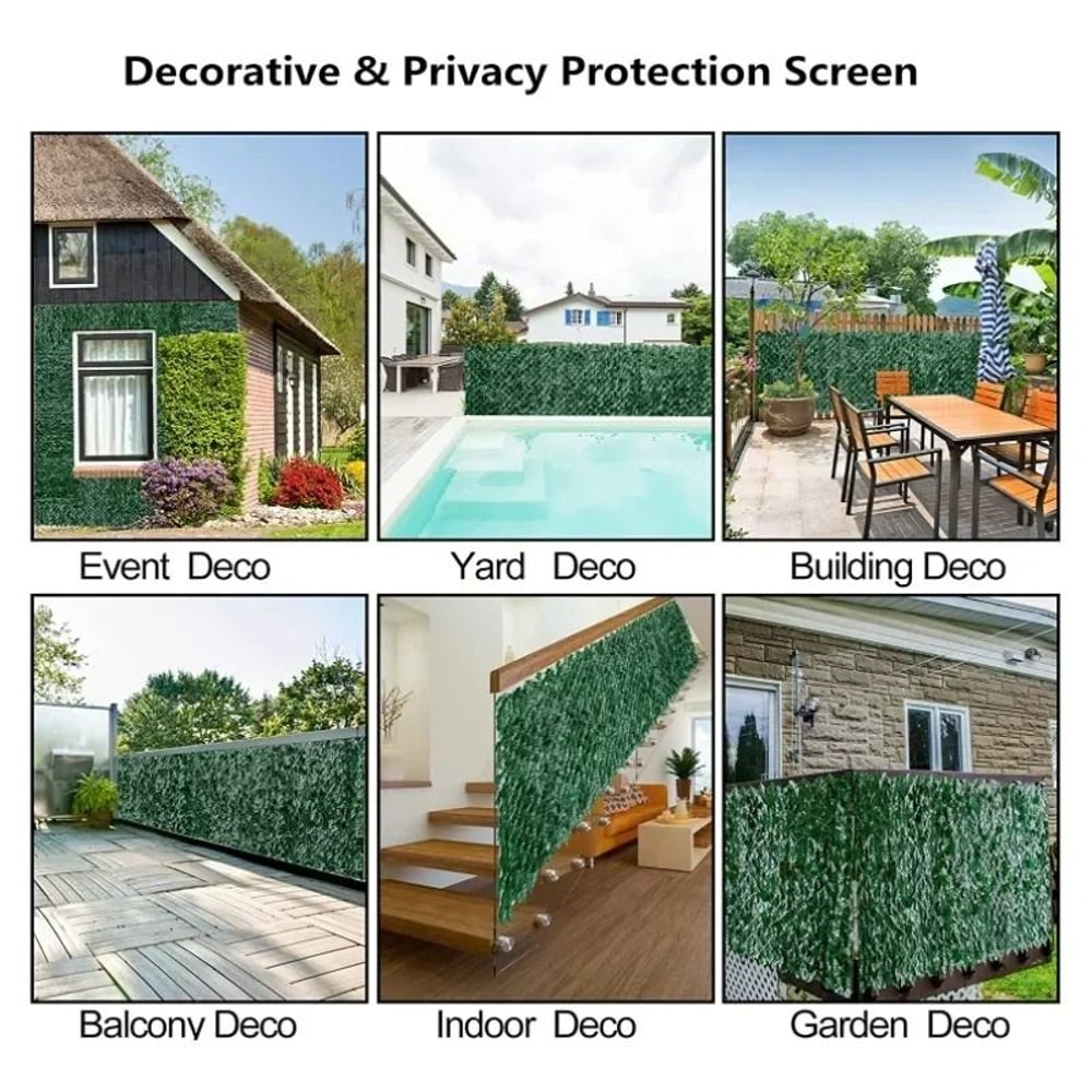 Artificial Ivy Privacy Fence Greenery Wall Panel 5