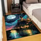 Magic School Castle Print Area Rug 1