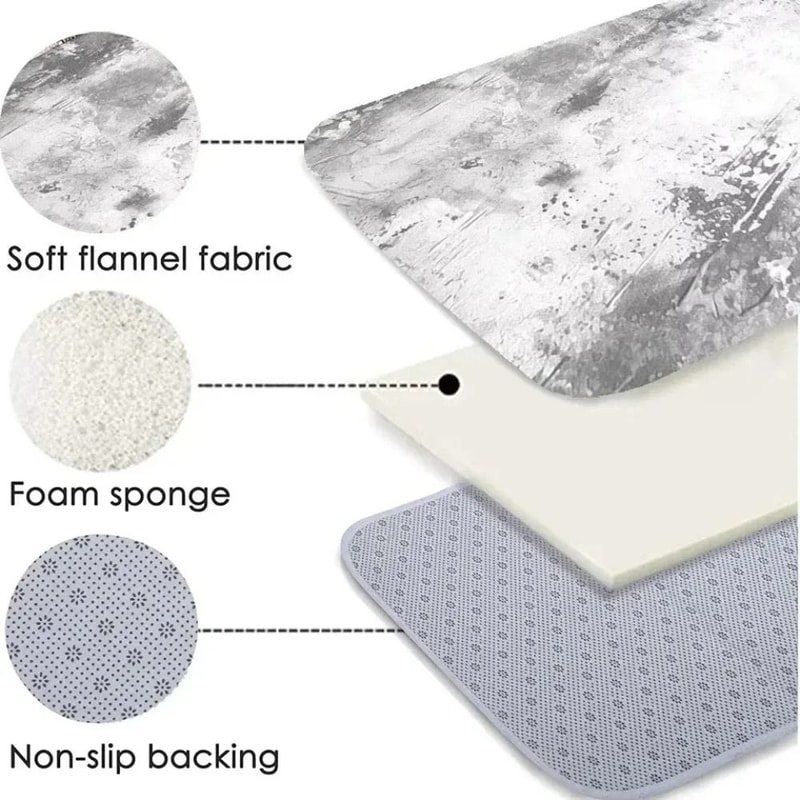 Cartoon Jungle Baby Dragon Round Flannel Floor Mat 5