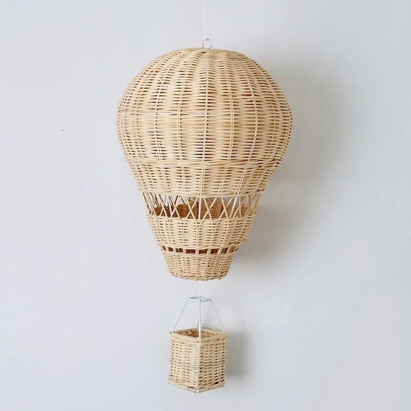 HandWoven Rattan Hot Air Balloon Ornament 7